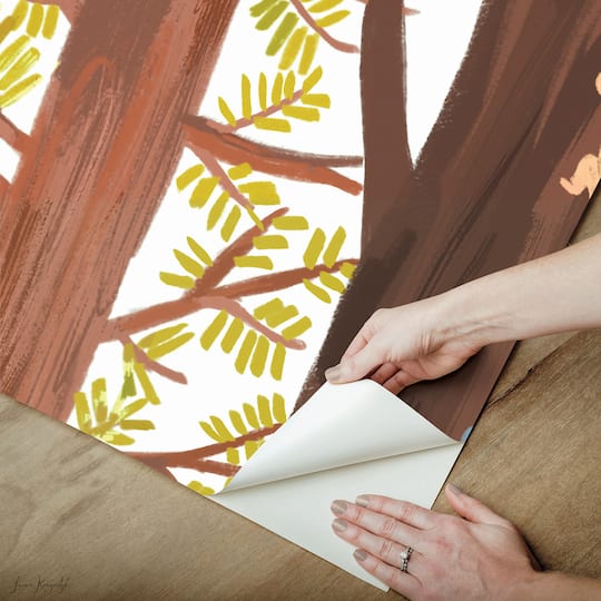 RoomMates Forest Animal Hide & Seek Peel & Stick Wall Mural